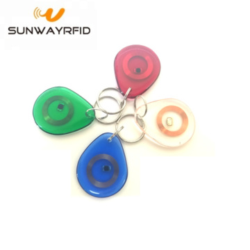 HF/LF/UHF RFID Transparent key chain