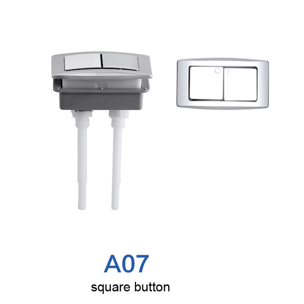 High Standard Chrome Square Toilet Push Button