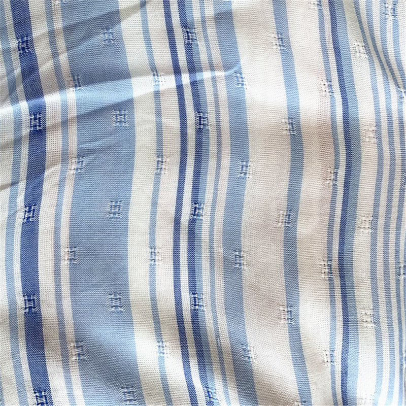 Rayon Jacquard Striped Yarn Dyed Blouse Fabrics