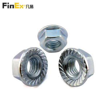 Free Sample Stainless Steel Hex Serrated Flange Nuts