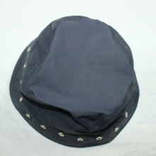 Rivets bleu foncé chapeau/bonnet pour adulte