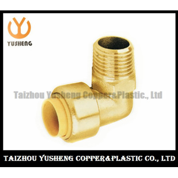 Male Brass Lead Free Quick-Connect Elbow Fittings (YS3005)