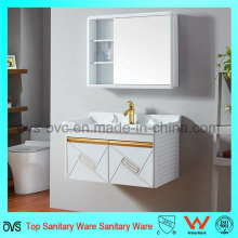 New Aluminum Bathroom Cabinet Wall Cabinet with Mirror with Basin