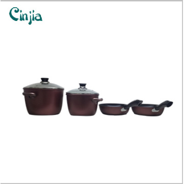 6PCS Cookware Conjunto Housewares Pan Set Kitchenware