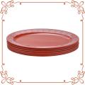 12 Inch Melamine Oval Plate Set of 6