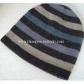 Chapeau d'hiver chaud design hommes tricot rayé