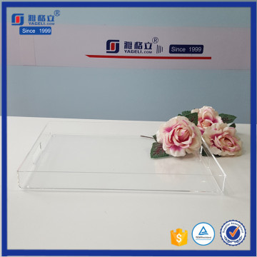 Wholesale Acrylic Tray Square Serving Tray for Food