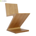 Rietveld Natural Zig Zag Silla de comedor de madera