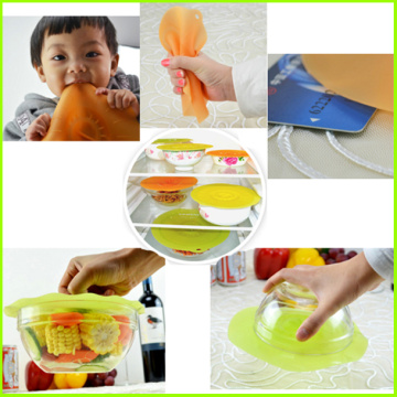 4 Size Durable Silicone Seal Lids Set