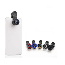 3-em-1 clip-on celular lente da câmera