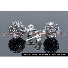 shamballa beads stud earring