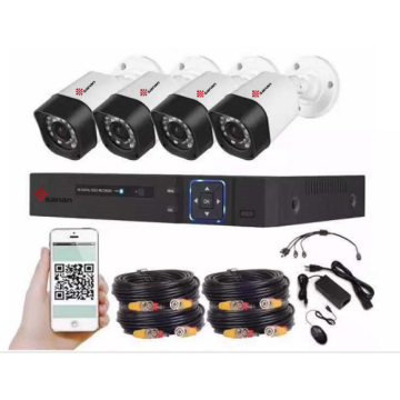 Outdoor / Indoor 3MP Wireless CCTV-System 8CH NVR-Kit