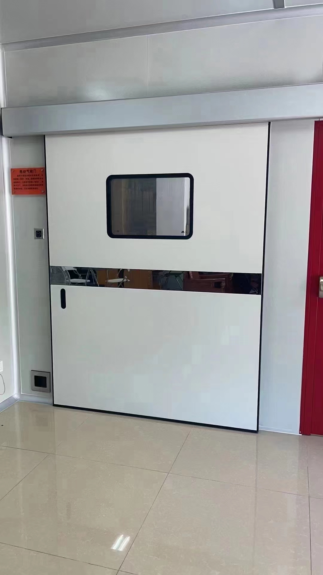 Medical stainless steel electric sliding clean door single door1 (5) Medical stainless steel electric sliding clean door single door1 (5)