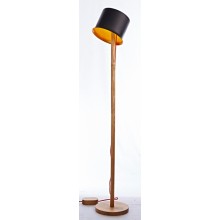 Home Iron Lampshade Wood Base Floor Lamp (LBMD-SS)