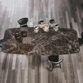 Mesa de jantar de mármore mesa de jantar de mesa