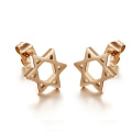 National wind Creative six-pointed stars stud earrings