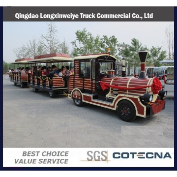 High Quality Electric Trackless Tourist Train with Coaches for 28 People