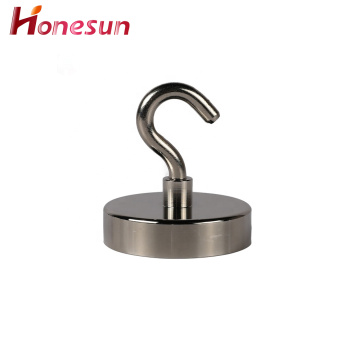 Heavy Duty Neodymium Pot Magnet With Hook