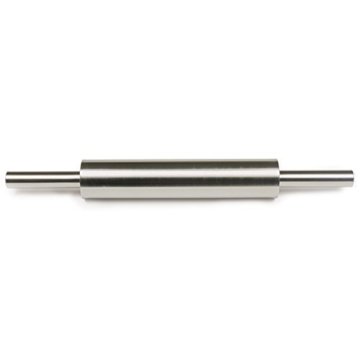 Non-Stick & Zero Maintenance - French Metal Stainless Steel Construction Rolling Pin (Non Marble Pins)