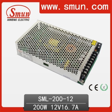 200W 12VDC 16.7A AC/DC Power Supply SMPS Designed for LED