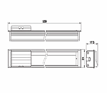 Kitchen Cabinet Recess Mount LED Bar Light