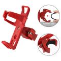 Aluminum Alloy Bicycle Water Bottle Cage Plastic Red