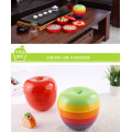 100% Melamine Apple Plates Set Artistic Dish