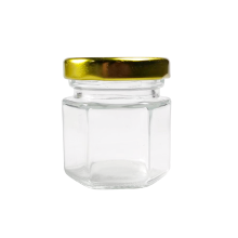 Pot de miel d&#39;épices en verre transparent pour épice au chili