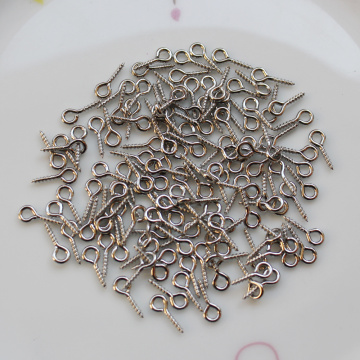 8MM/10MM Silver Eye Hook Screen Pins Eye Pins Connectors