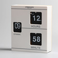 White Book Flip Clock for Decor