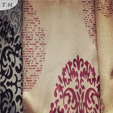 2016 100% Polyester Knitted Fabric Used for Curtains Specially with Elegant Pattern (FBC30003)