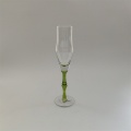 Creative design bamboo joint stem wine glass