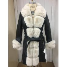 Black Plush Faux Fur Coat