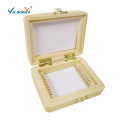 10 PCS Wood Microscope Slides Box