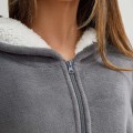 Sherpa Wearable Decken Hoodie Übergroße Sweatshirtdecke