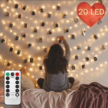 Christmas Cards Photo Led Clip String Lights