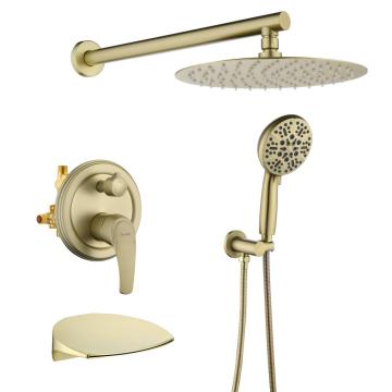 Ensemble de douche rond de 10 &#39;&#39; avec robinet de baignoire