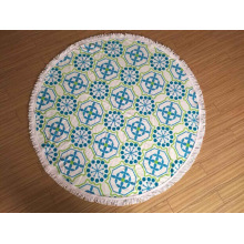 printing 100% cotton 150cm round towels with tassel