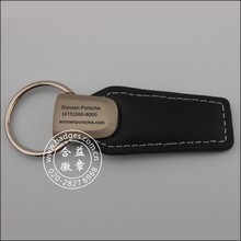 Leather Key Chain, Custom Metal Key Ring (GZHY-KA-012)