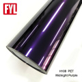 Pet Gloss Metallic Midnight Purple Car Emballage Film