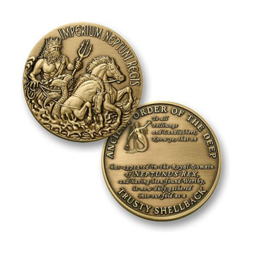 The Honors Trusty Shellback Challenge Coin