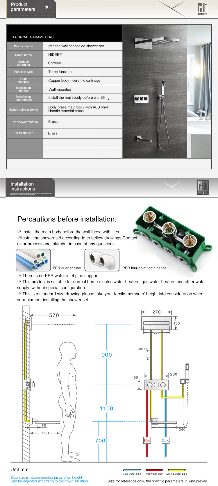 Thermostatic Shower Mixer