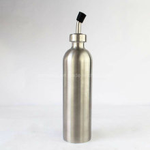 Stainless Steel Metal Silver Oil Bottle