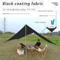 Outerlead 5x4.5m Black Coating Hexagonal Large Tarp Tent