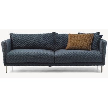 Living Room Sofa With Stainless Steel Legs