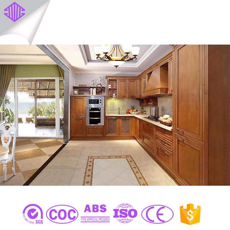  guangzhou kitchen cabinet simple designs solid wood kitchen cabinet