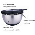 Kitchen silicone salad cake metal mixing bowl set