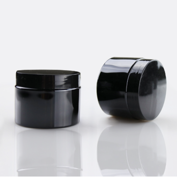 pots en plastique pour animaux de compagnie noir mat pots de cosmétiques