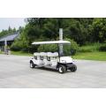 Electric four-wheeler three-row golf cart