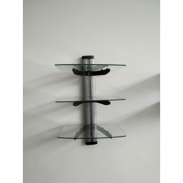 DVD 3 Layer Glass Support/Silver Tube with Clear Glass